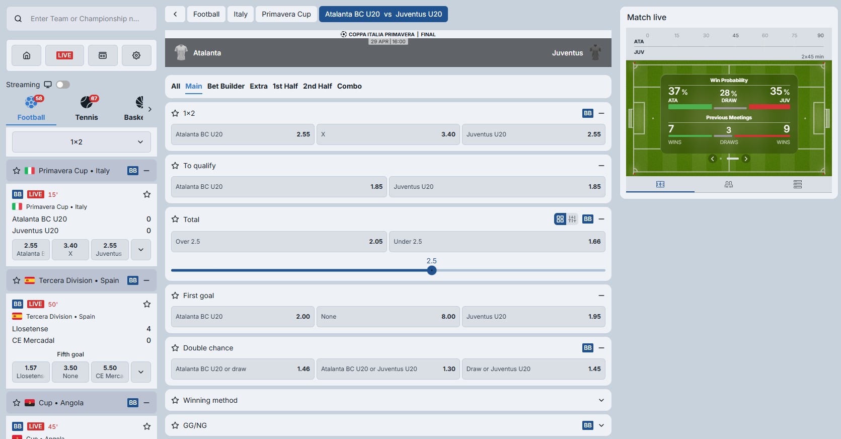BetRepublic Live Sports Sport88
